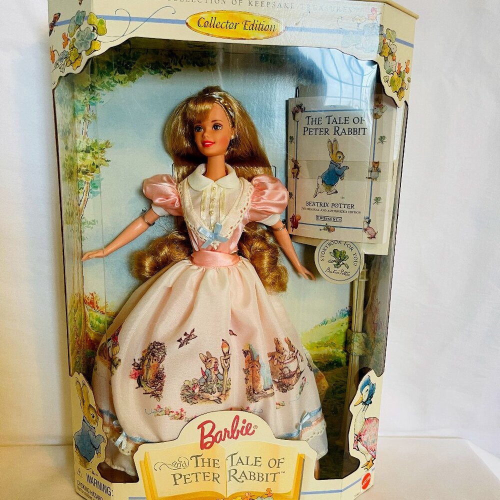 Collector Edition BARBIE. The Tale of Peter Rabbit. Rare 1997 keepsake t…